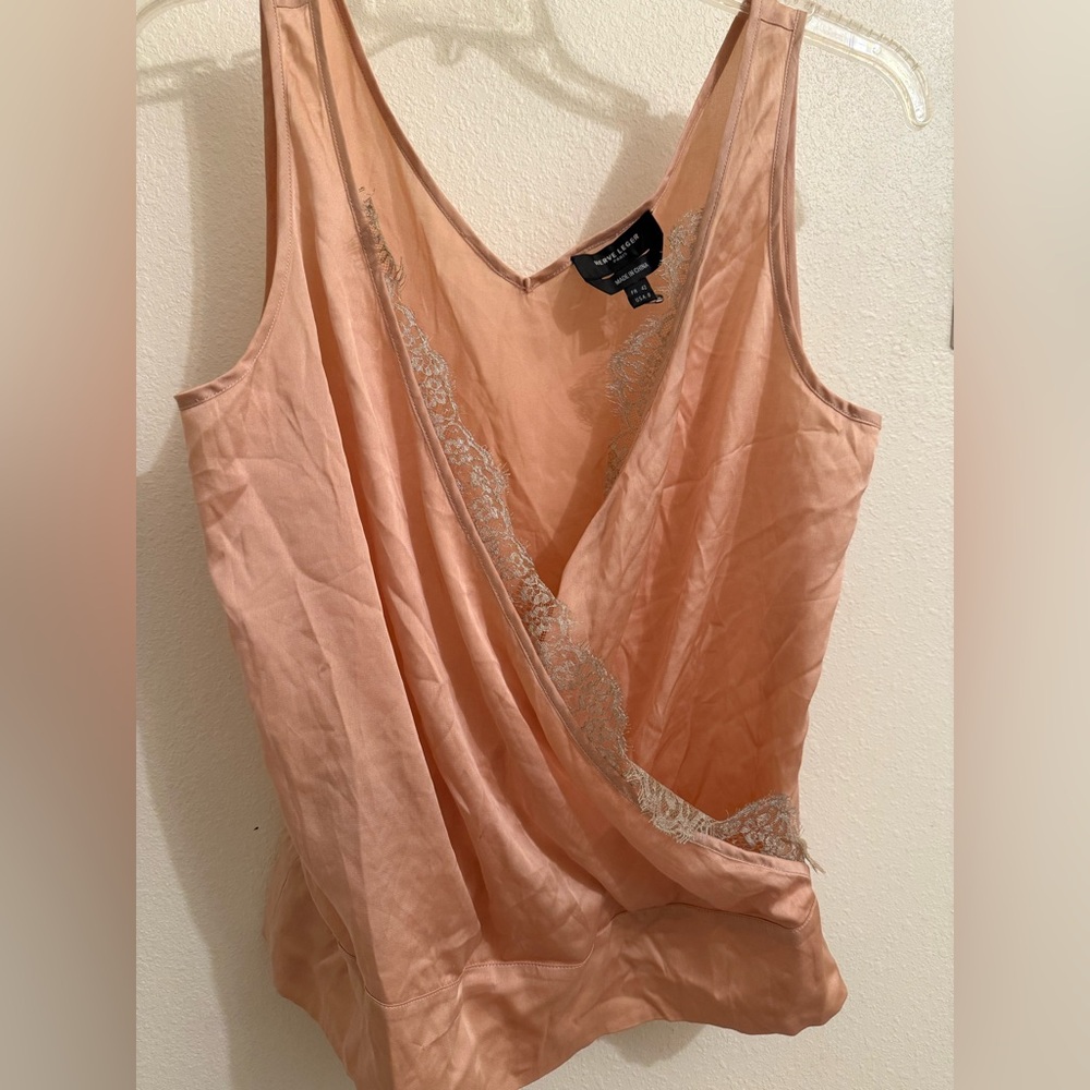 Herve Leger Peach Lace Camisole